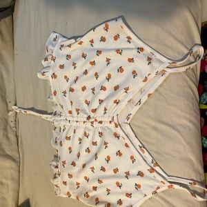 SHEIN scrunch cropped tank